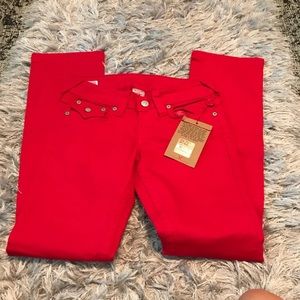True Religion red jeans BNWT